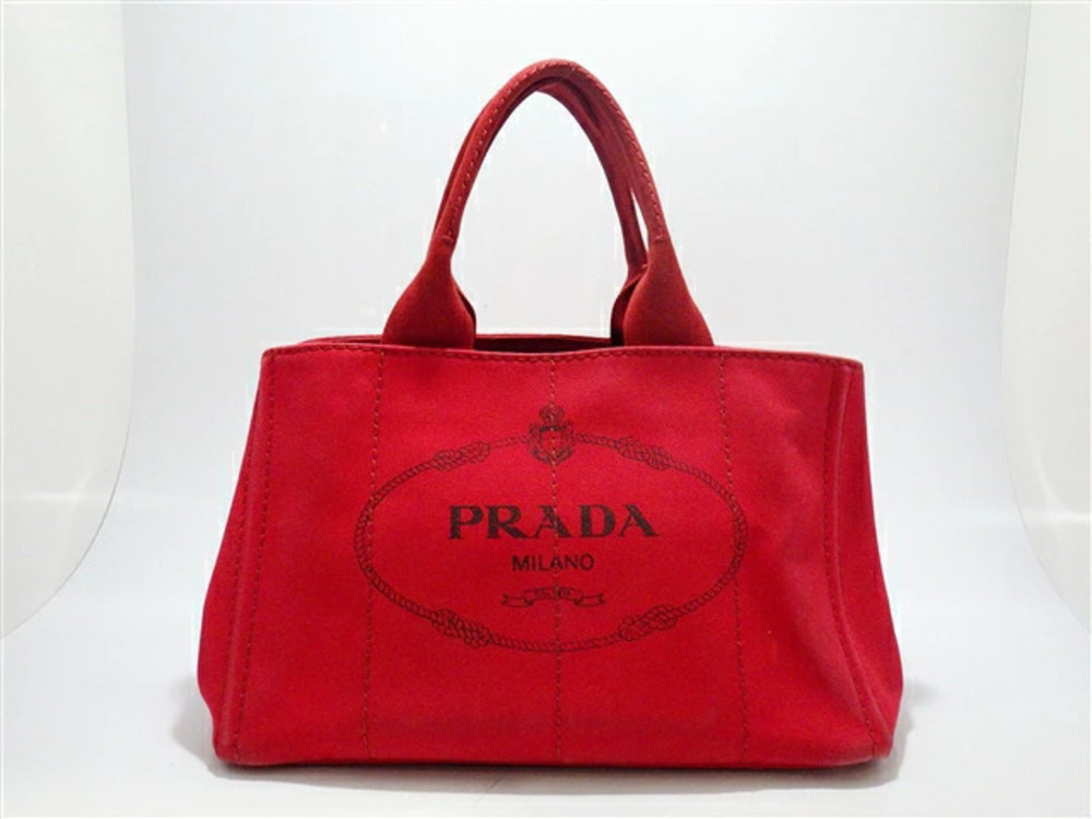 Prada Canapa handbag canvas red